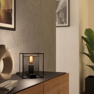 Stolní lampa Catterick, černá, 1 klecové stínidlo