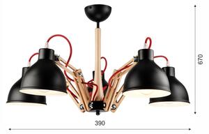 Přisazený lustr MARCELLO 5xE27/60W/230V