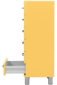 Žlutá lakovaná komoda Tenzo Malibu 41 x 41 cm