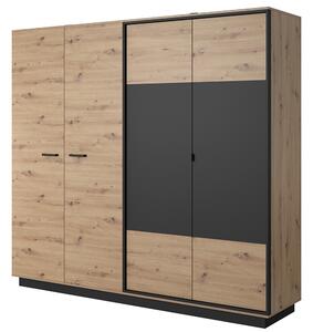 NEST | šatní skříň | 220 cm | artisan/antracit