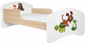 Dětská postel Animals vzor 10 - pes, želva, had
