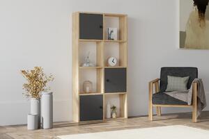 ASIR Knihovna ENA dub sapphire antracit