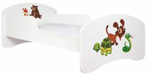 Dětská postel Animals vzor 10 - pes, želva, had
