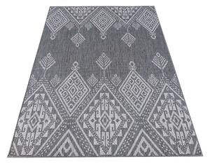 Makro Abra Kusový koberec sisalový oboustranný ZARA 13 šedý Rozměr: 80x150 cm