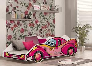 Dětská postel auto 180x90 cm s matrací 06