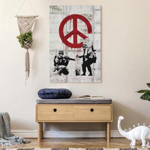 Obraz Soldiers Painting Peace by Banksy