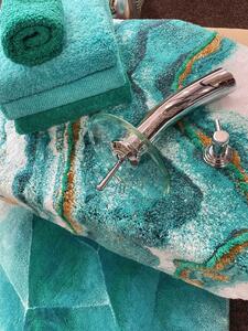 Abyss & Habidecor Luxusní tyrkysová koupelnová předložka AGATHA, Rozměr 70x120cm