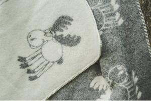 Vlněná deka dětská Los šedý 90 x 130 cm