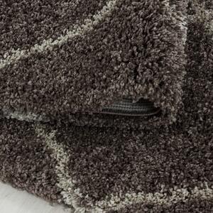Ayyildiz koberce Kusový koberec Alvor Shaggy 3401 taupe kruh - 200x200 (průměr) kruh cm