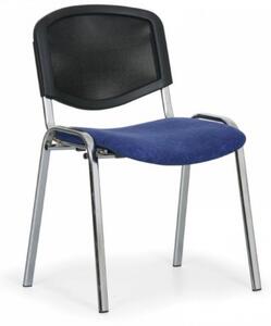 Konferenční židle Viva Mesh Chrom-modrá