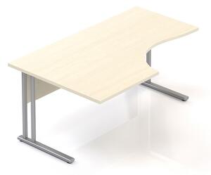 Kancelářský stůl Visio K 160x70/100 cm levý Barva: Bílá