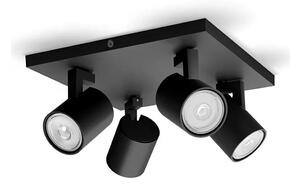 Philips - Bodové svítidlo RUNNER 4xGU10/20W/230V černá