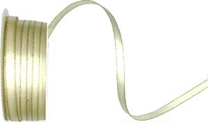 Stuha saténová BASIC CREAM LINE krémová 6mm x 5m (4,-Kč/m)