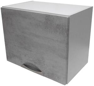 Horní skříňka výklopná barva beton korpus šedý 50 cm