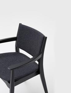 BILLIANI - Dřevěná židle s čalouněným sedákem a opěradlem BLAZER 629