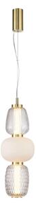 LED Lustr na lanku CARO LED/28W/230V zlatá