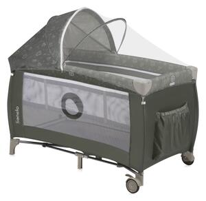 Lionelo - Cestovní postýlka SVEN PLUS Beige Olive