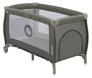 Lionelo - Cestovní postýlka SVEN PLUS Beige Olive