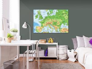 Obraz Mapa Evropy