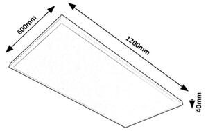 Rabalux 71079 - LED Přisazený panel DAMEK LED/80W/230V 4000K 120x60 cm