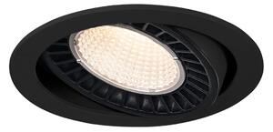 LA 1003299 SUPROS LED vnitřní stropní vestavné svítidlo, černé, kulaté, 3000K, 60°, CRI90, 2600lm - BIG WHITE (SLV)