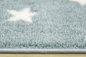 Makro Abra Dětský kusový koberec Lima 9377C Králíček Hvězdičky modrý šedý Rozměr: 100x150 cm
