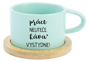 PRÁCE NEUTEČE, KÁVA VYSTYDNE! - mint hrníček makronka 200 ml