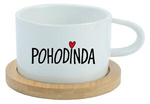 POHODINDA - bílý hrníček makronka 200 ml