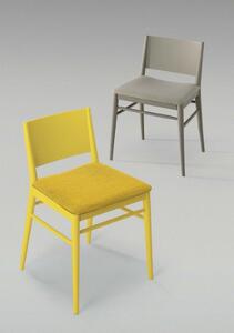 BILLIANI - Dřevěná židle s čalouněným sedákem TRACY 566