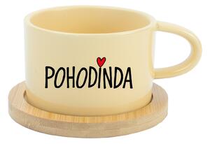 POHODINDA - žlutý hrníček makronka 200 ml
