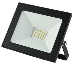 Ultratenký LED reflektor černý 20W 1600lm, studená barva světla