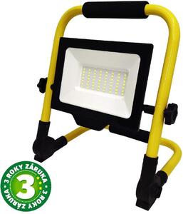 Prémiový přenosný LED reflektor se stojanem 50W 5000lm, denní, do zásuvky, 3 roky