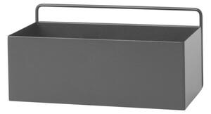 Ferm Living Nástěnný box Wall Box Rectangle, black