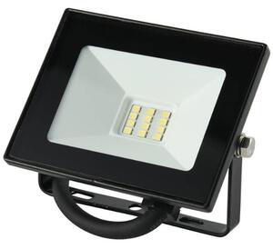 Ultratenký LED reflektor černý 10W 800lm, studená barva světla