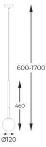 Zuma Line P0574-01F-F7AA - Lustr na lanku ARCTURUS 1xG9/4W/230V zlatá