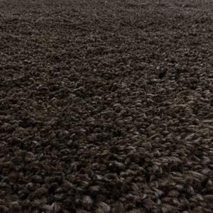 Ayyildiz koberce Kusový koberec Fluffy Shaggy 3500 brown kruh - 80x80 (průměr) kruh cm