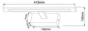 Zuma Line W89443-12W-CH - LED Osvětlení zrcadla ALTER LED/12W/230V IP44 chrom