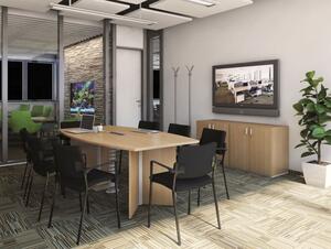Konferenční stůl Pro Office průměr 70x50,7 cm Barva: Třešeň