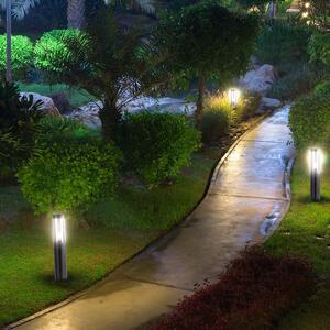 LED Solution Černý zahradní sloupek pro LED žárovku E27 45cm 10471