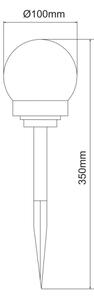 Globo 33770-3 - SADA 3x LED Solární svítidlo SOLAR LED/0,06W/3V pr. 10 cm IP44
