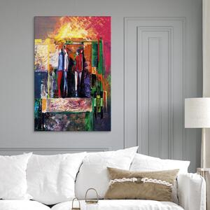 Obraz Výtah do nebe (1-dílný) - barevná a umělecká abstrakce