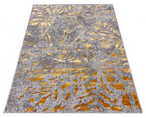 Makro Abra Kusový koberec abstraktní PALERMO E065B šedý zlatý Rozměr: 80x150 cm