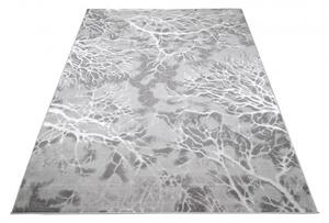 Makro Abra Kusový koberec abstraktní PALERMO N327A šedý bílý Rozměr: 80x150 cm