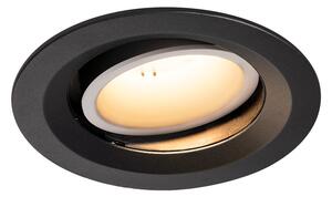 LA 1003578 NUMINOS® MOVE DL M vnitřní LED zápustné stropní svítidlo černá/bílá 3000 K 20° otočné a výkyvné - BIG WHITE (SLV)