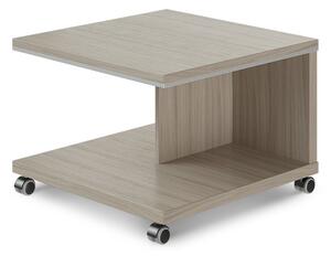 Mobilní konferenční stolek Top Office 70x70 cm Barva: Driftwood
