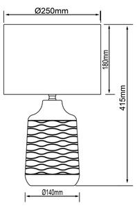 Brilliant - Stolní lampa ILYSA 1xE14/40W/230V bílá/šedá