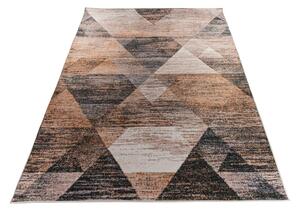 Makro Abra Kusový koberec ELEFANTA SR-11 Geometrický šedý žlutý černý Rozměr: 80x150 cm