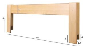 Drewmax LK149 40x120 cm - Dřevěná násuvná zábrana na postel (Kvalitní borovicový nábytek)