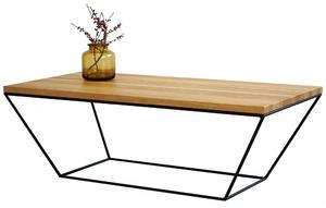 Konferenční stolek Doke s masivní dubovou deskou