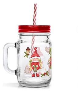 Toro Sklenice s brčkem 450ml elfíci